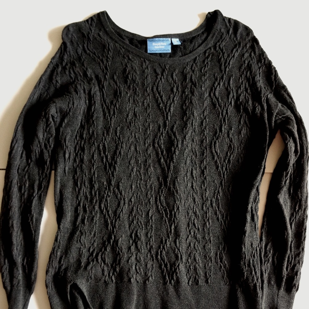 Simply Vera Vera Wang, gray pullover sweater